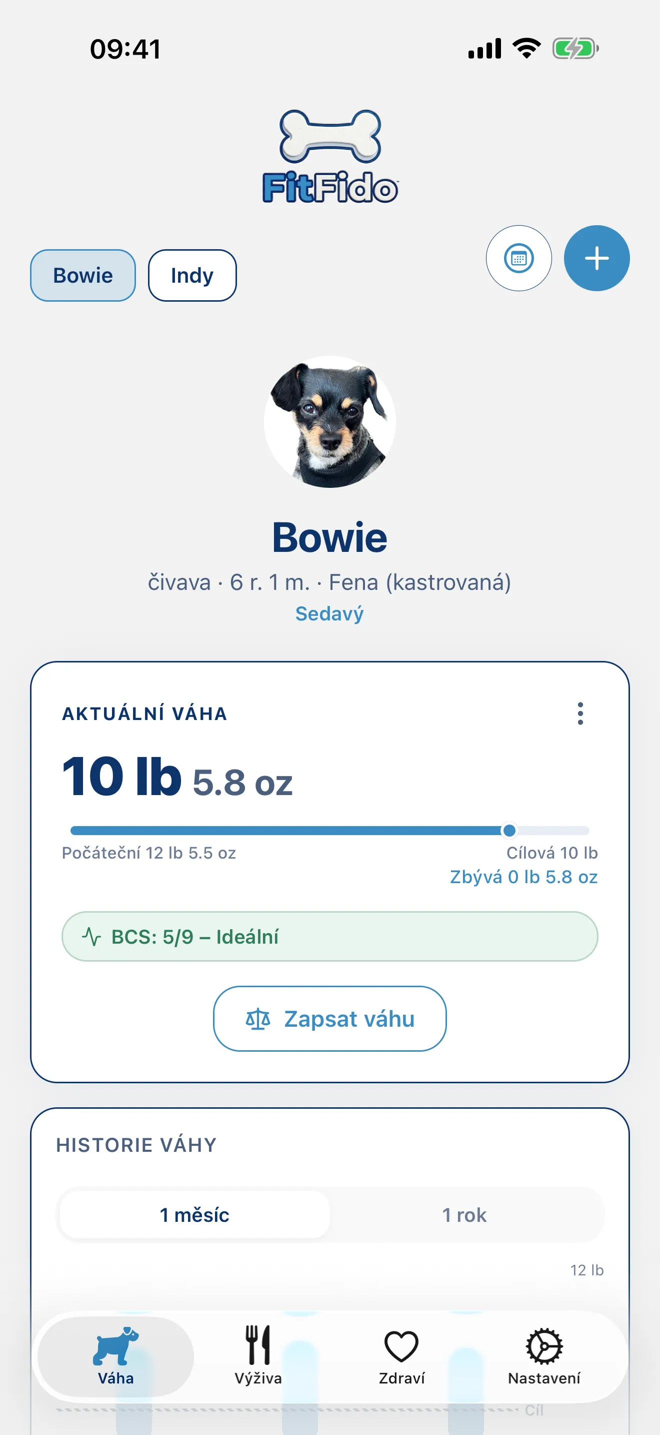 Každý gram, sledován k cíli.