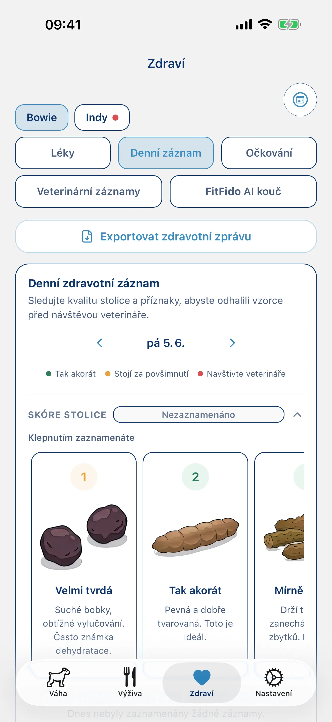 Zaznamenejte den. Každý příznak, každou poznámku.