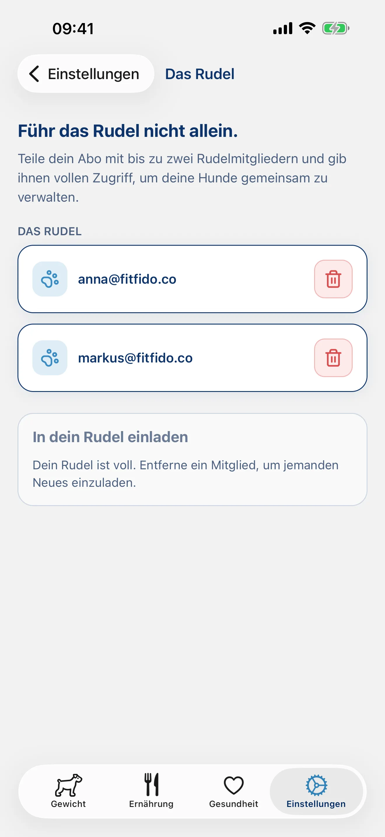 Führe das Rudel nicht allein.
