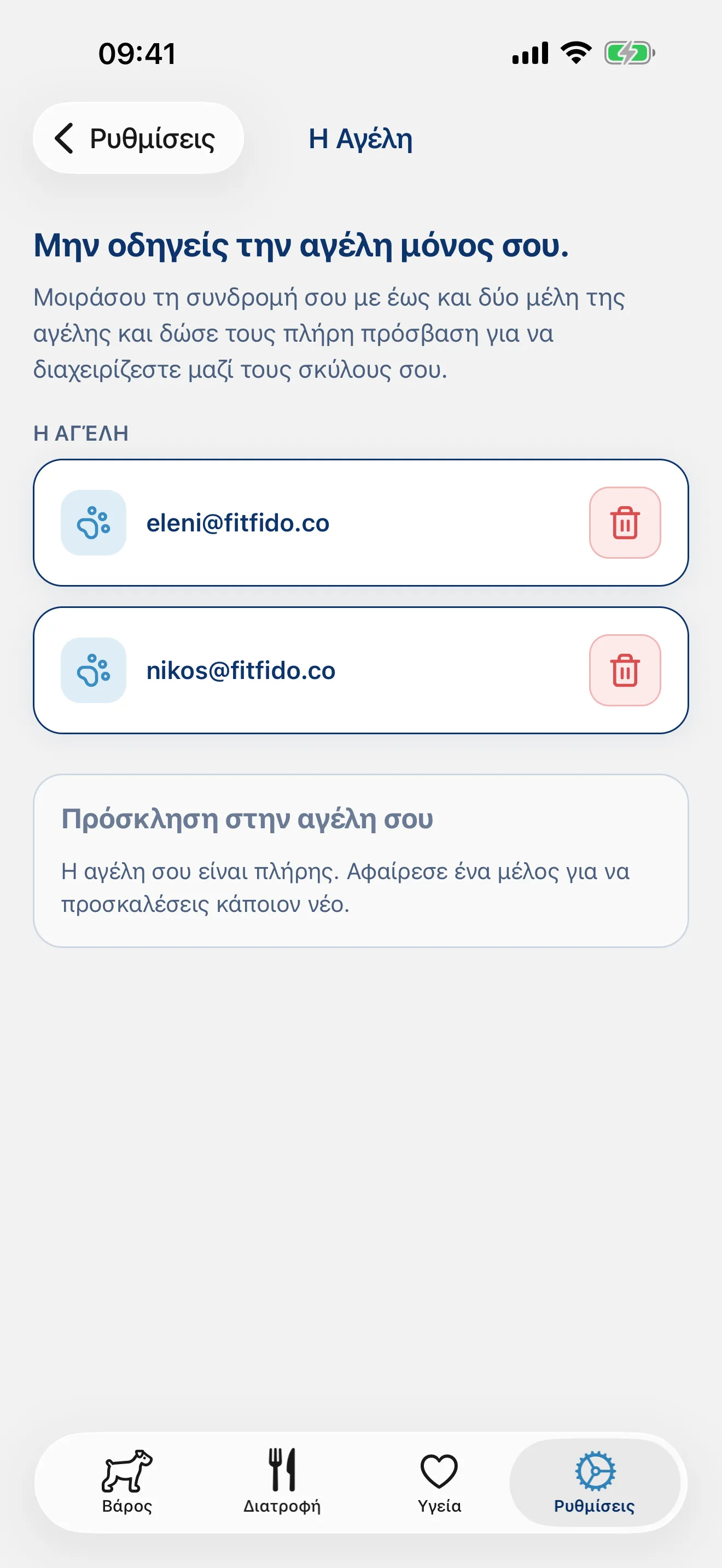 Μην οδηγείς την αγέλη μόνος σου.