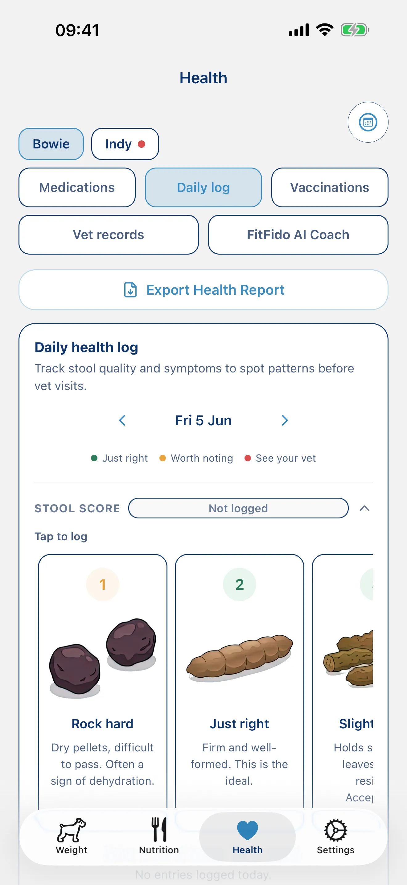 Log the day. Every symptom, every note.