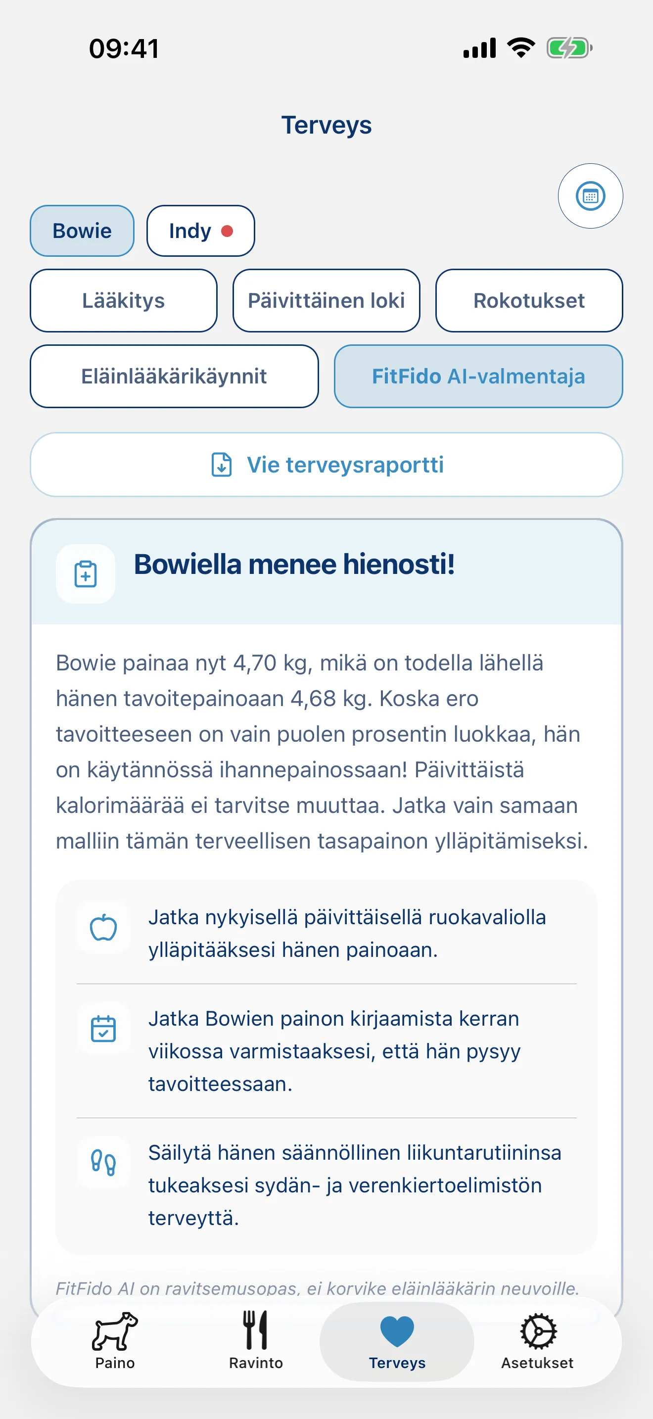 Valmentaja, joka oppii tuntemaan koirasi.