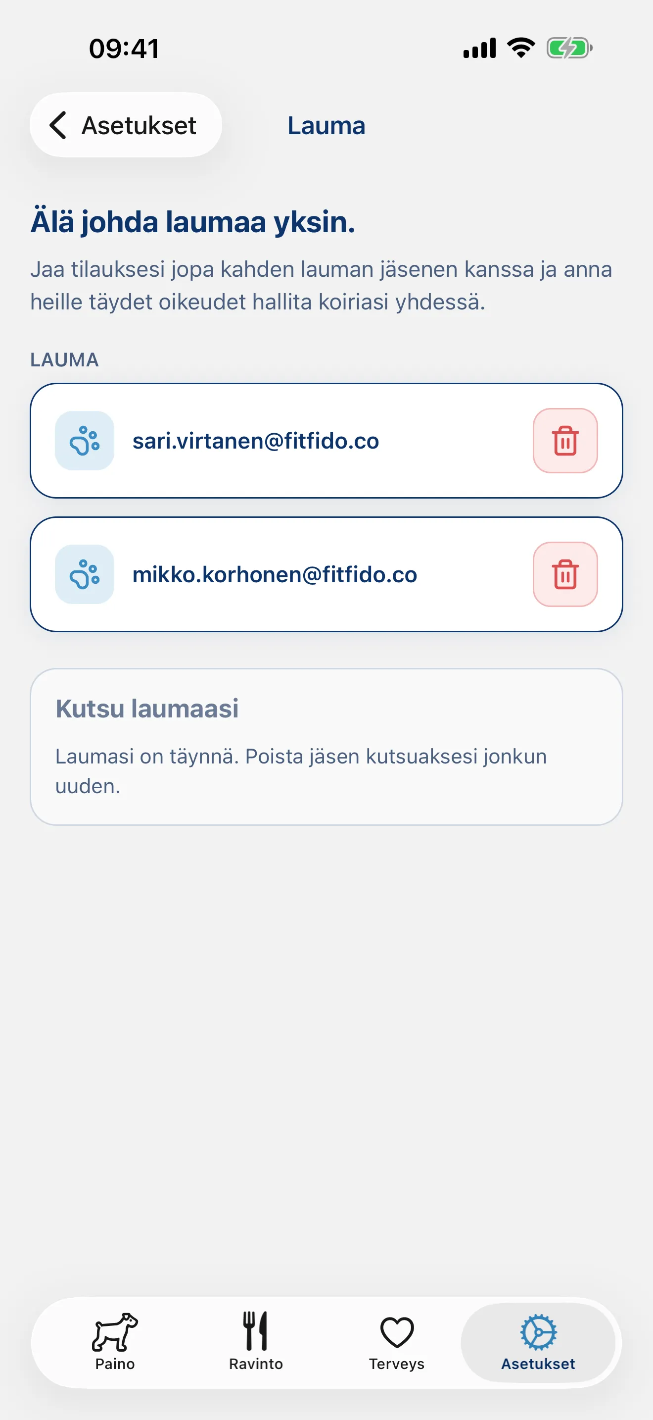 Älä johda laumaa yksin.