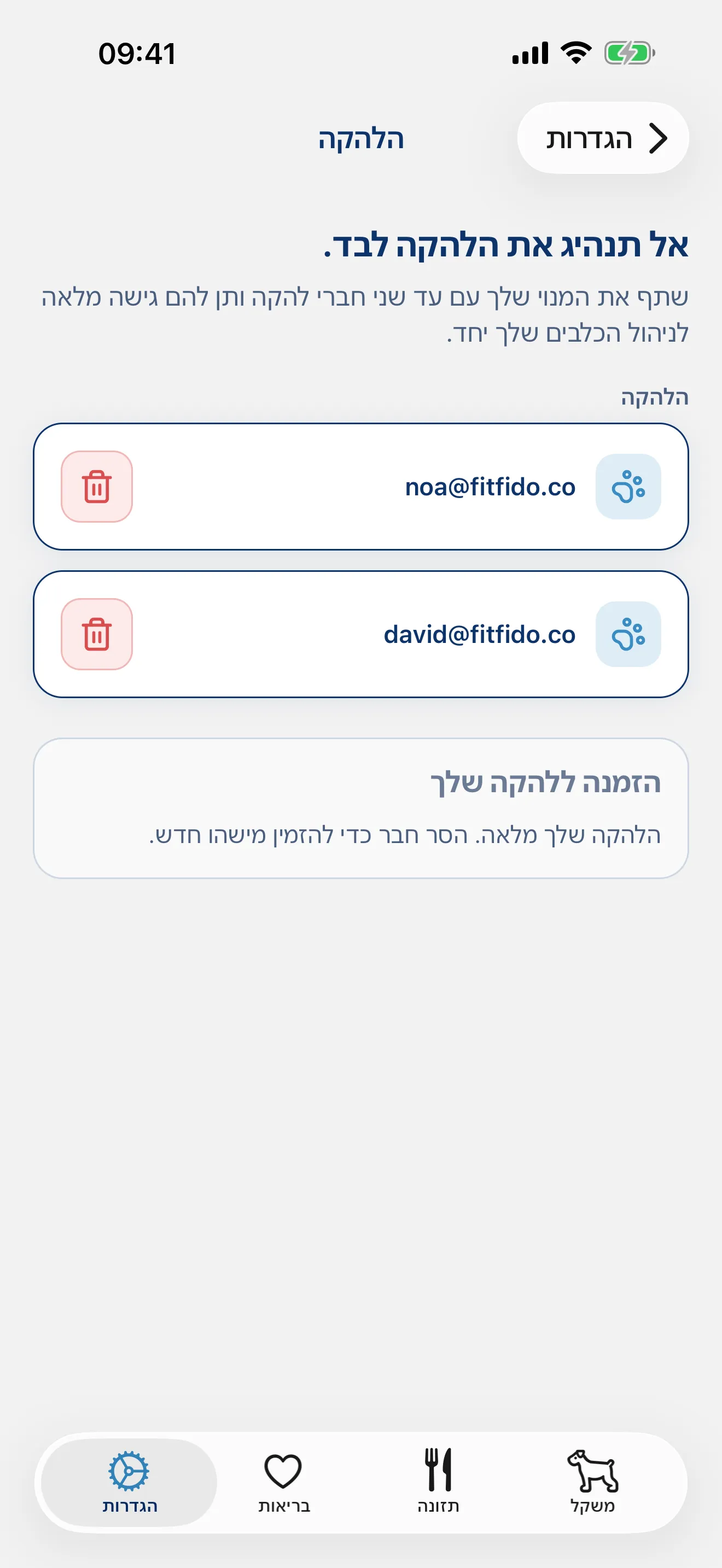 אל תובילו את הלהקה לבד.