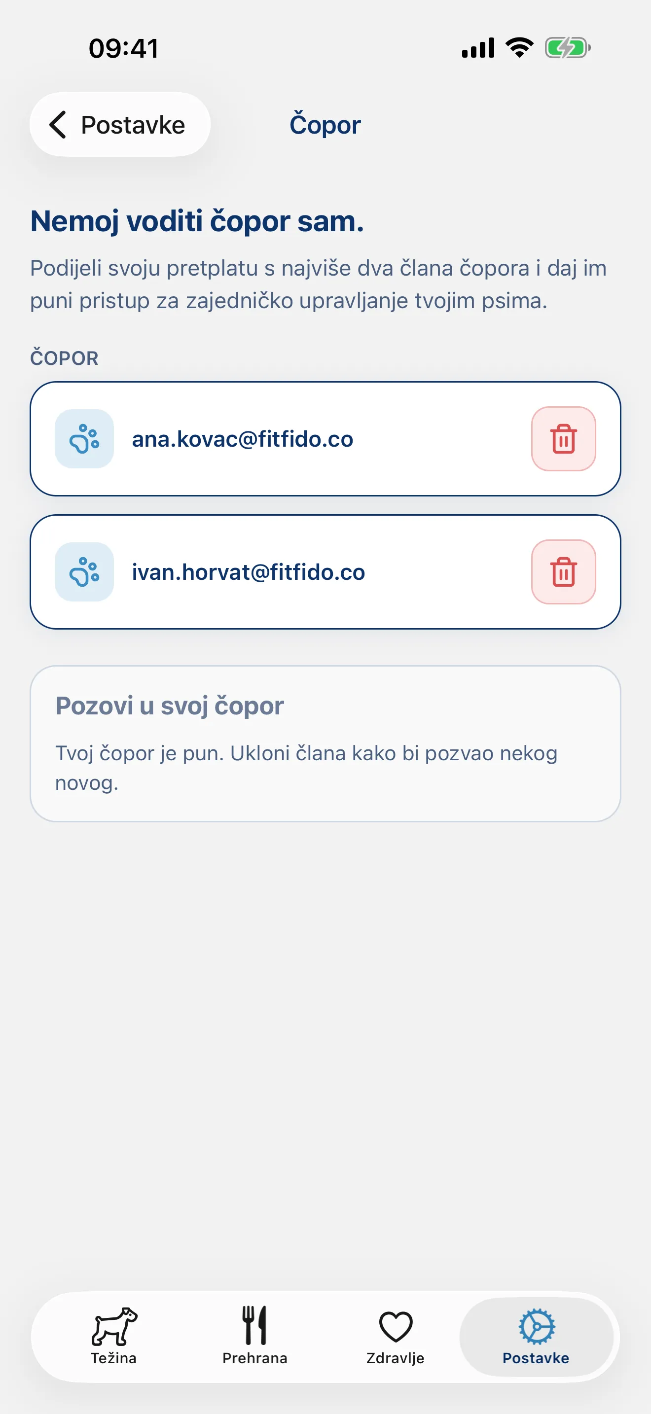 Ne vodi čopor sam.