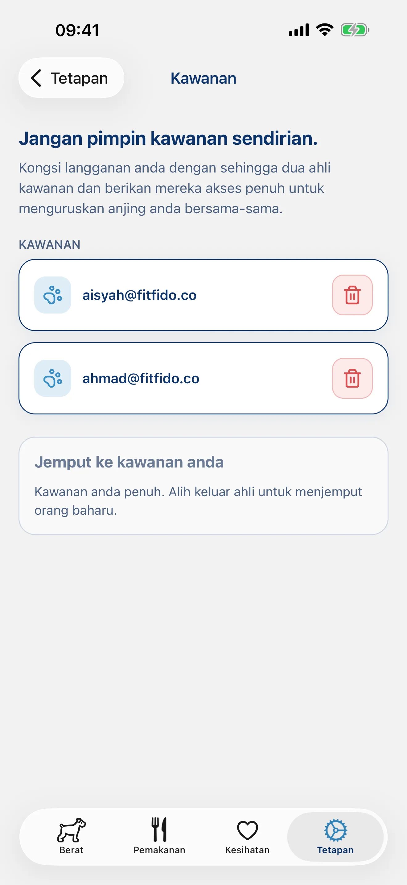 Jangan memimpin pek sendirian.