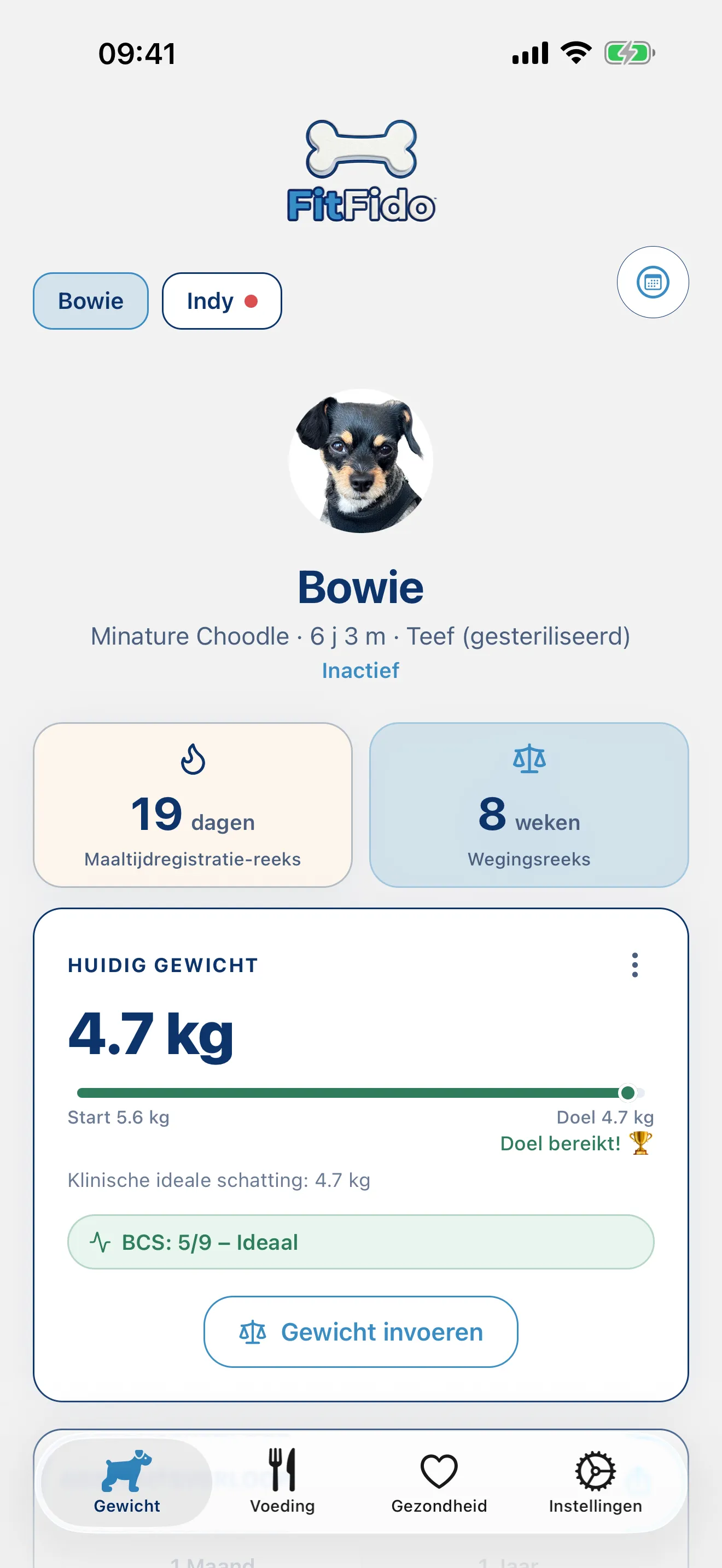 Elke gram, gericht op het doel.