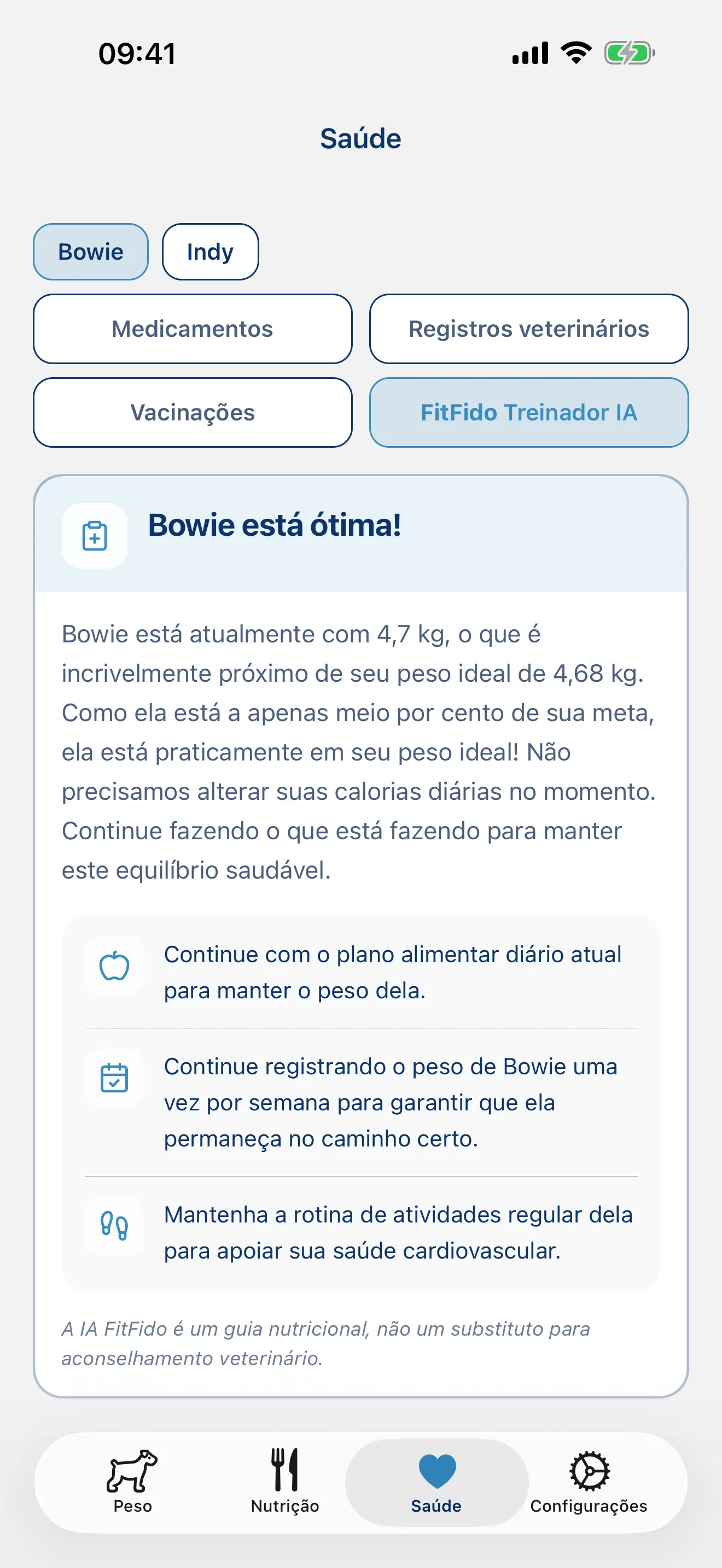 Um treinador que aprende sobre o seu cão.