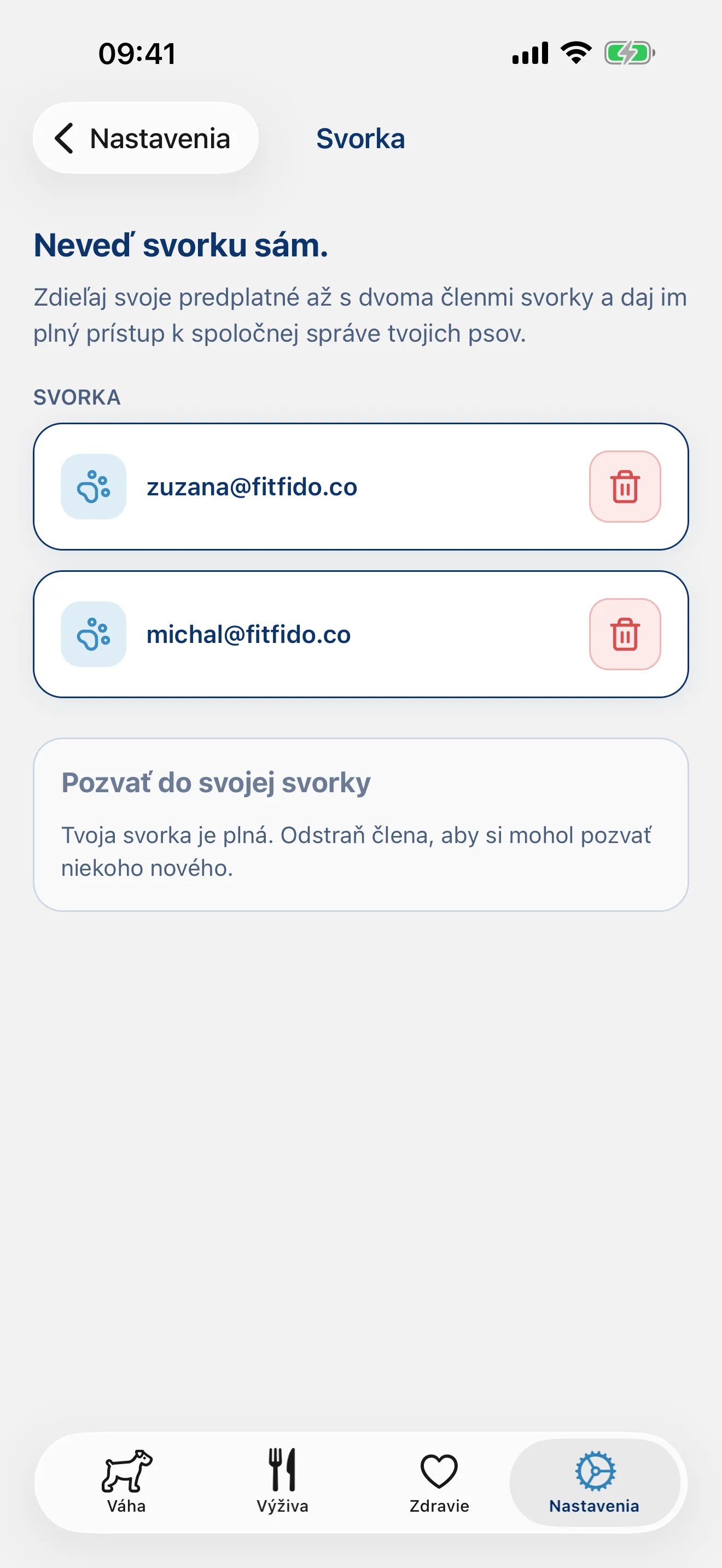 Neveďte svorku sami.