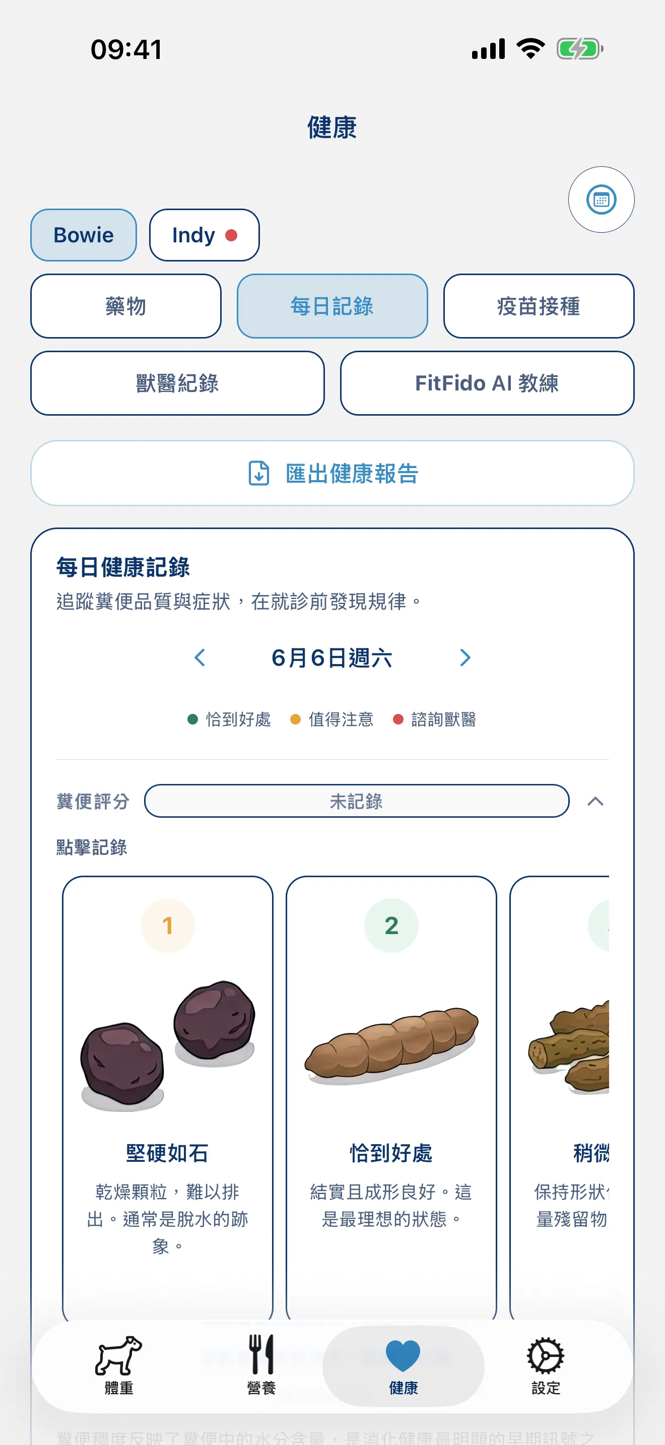 記錄每一天。 每個症狀，每則筆記。